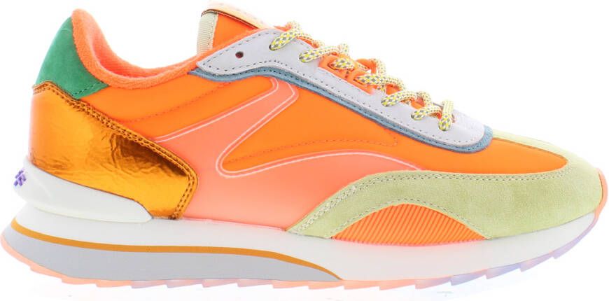 THE HOFF BRAND Lage Sneakers Dames Passion Fruit Art Maat: 41 Materiaal: Suède Kleur: Oranje - Foto 6