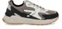 HUB Grid M37 suède sneakers grijs groen wit - Thumbnail 2