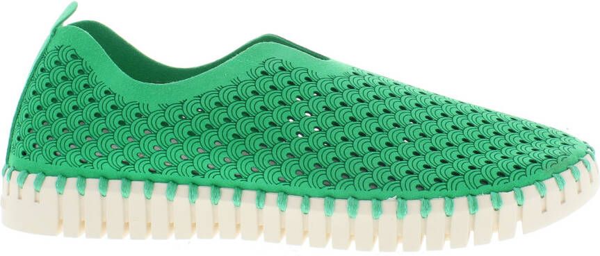 ILSE JACOBSEN Instappers Dames Tulip3275 Maat: 37 Materiaal: Textiel Kleur: Groen - Foto 5