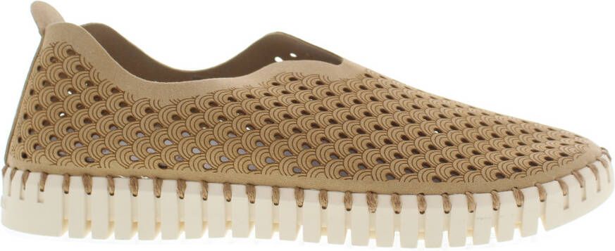 Ilse Jacobsen Instappers Dames Instapschoenen Damesschoenen Canvas Tulip3275 Camel - Foto 13