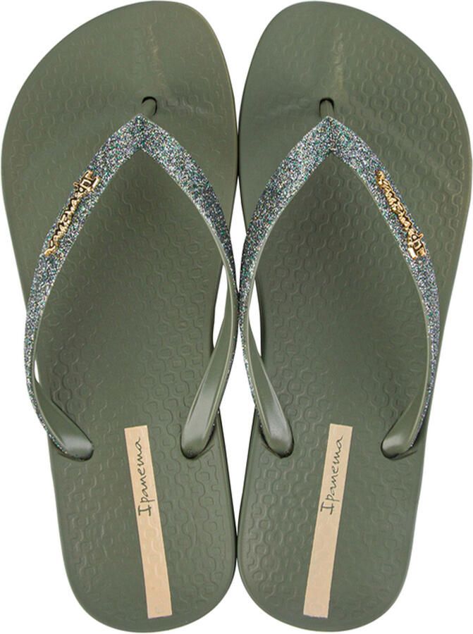 Ipanema Anatomic Lolita teenslippers met glitters groen - Foto 2
