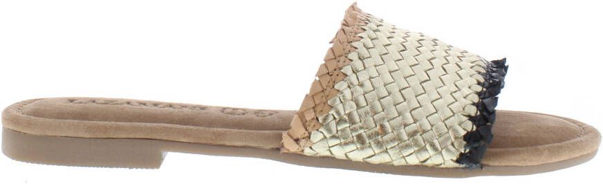 Lazamani Dames Slippers 33.486 Gold Black - Foto 4