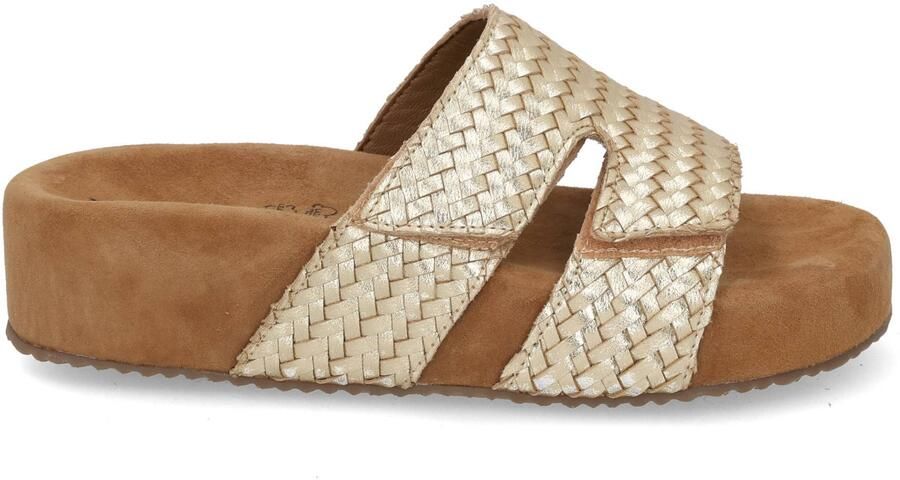 Lazamani Mille Dames Slippers Leer Gold - Foto 3