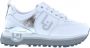 Liu Jo Metalen Eyelet Ronde Neus Sneakers met Zijrits White Dames - Thumbnail 3