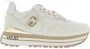 Liu Jo Witte leren sneakers met tonale logo en metallic detail Wit Dames - Thumbnail 3