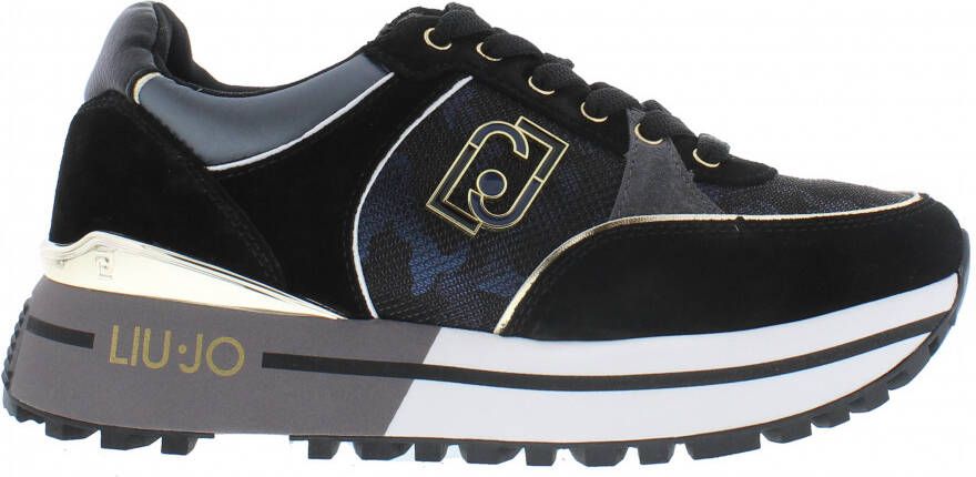 Liu Jo Maxi Wonder 20 Dames Zwarte Platform Sneakers Zwart Dames - Foto 5