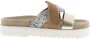 Maruti Bari Slippers Cognac Gold Pixel Offwhite Sandal - Thumbnail 4