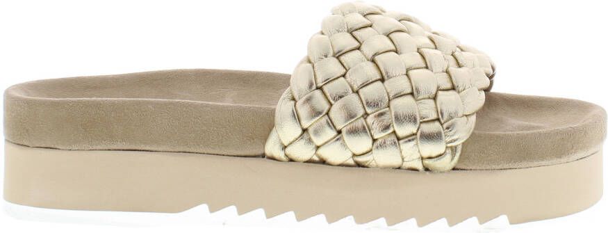 Maruti Gouden Gevlochten Leren Slipper Billy - Foto 7