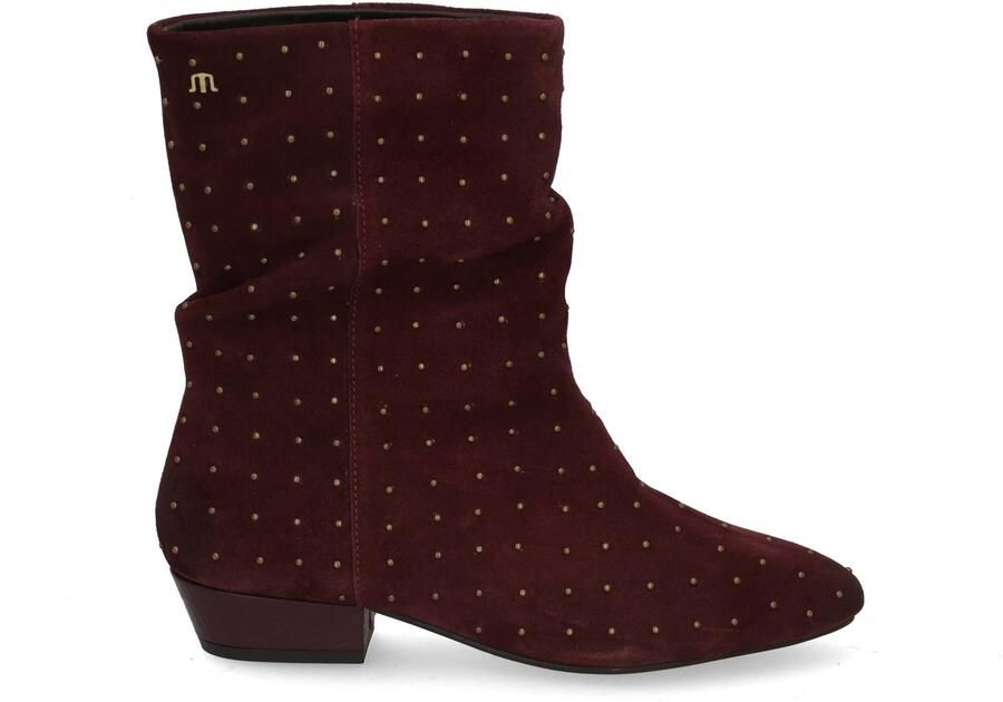 Maruti Dames Enkellaars Amina Studs Burgundy Bordeaux - Foto 7