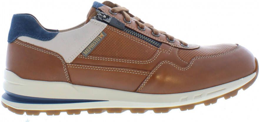 Mephisto BRADLEY RANDY Volwassenen Heren sneakersHeren veterschoenVrije tijdsschoenen Cognac - Foto 8