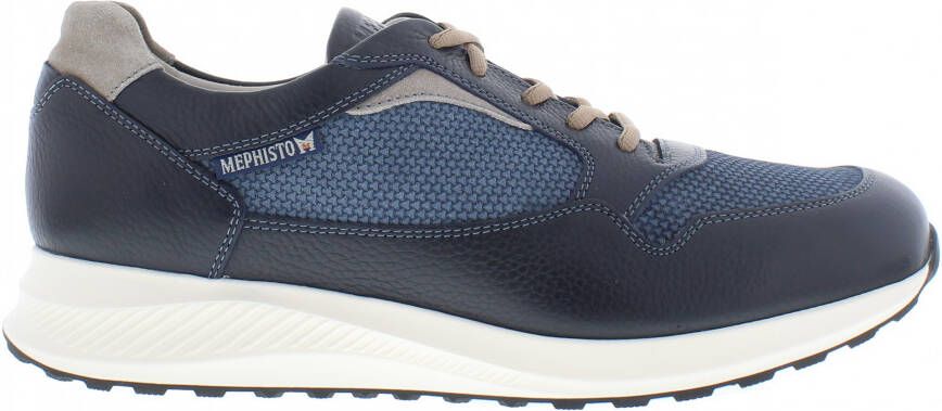 Mephisto DAVIS OR. Volwassenen Heren sneakersHeren veterschoenVrije tijdsschoenen Blauw - Foto 3