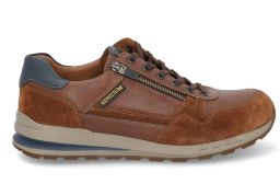 Mephisto BRADLEY Cognac herenschoenen met uitneembaar voetbed