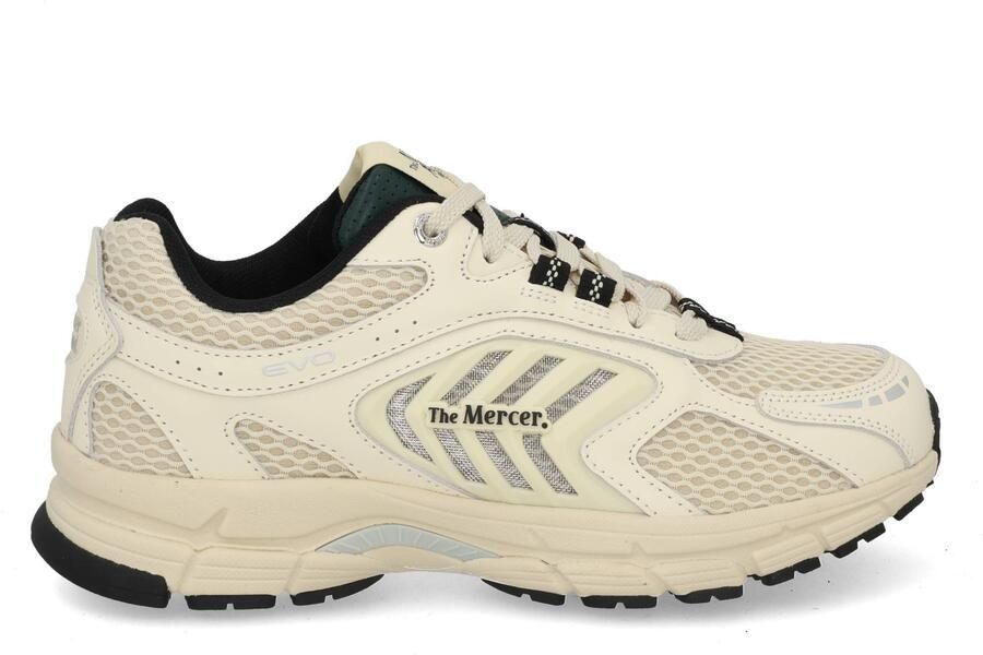 MERCER AMSTERDAM Lage Sneakers Dames The Re-run Evo Leatherlook Beige