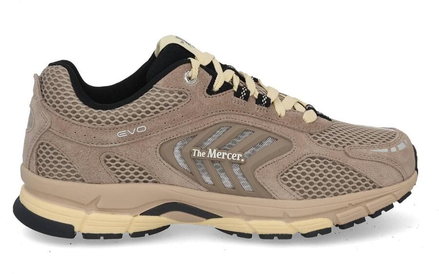 MERCER AMSTERDAM Lage Sneakers Heren The Re-run Evo Suède Taupe