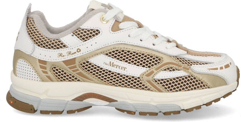 MERCER AMSTERDAM Lage Sneakers Dames The Re-run White silver Maat: 41 Materiaal: Textiel Kleur: Goud