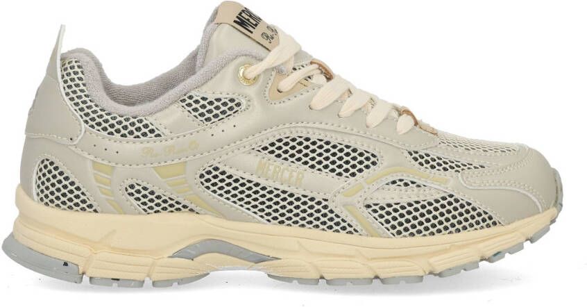 Mercer Amsterdam Mercer The Re-Run Champagne creme Beige Mesh Lage sneakers Dames - Foto 4