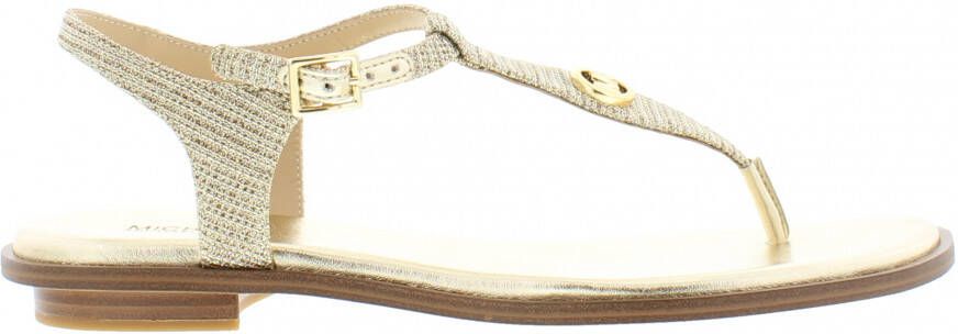 MICHAEL KORS Sandalen Dames Mallory Thong Maat: 40 Materiaal: Leer Kleur: Goud - Foto 8
