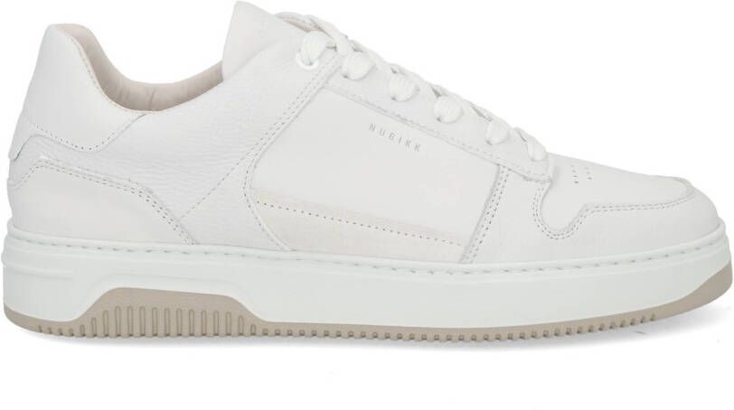 NUBIKK Lage Sneakers Heren Basket Court Maat: 45 Materiaal: Leer Kleur: Wit - Foto 6