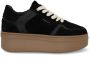 NUBIKK Lage Sneakers Dames Bayou Platform Maat: 40 Materiaal: Suède Kleur: Zwart - Thumbnail 2