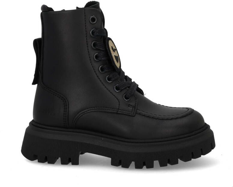 Nubikk Fae Bobbi Jr leren veterboots zwart Meisjes Leer Effen 30 - Foto 4