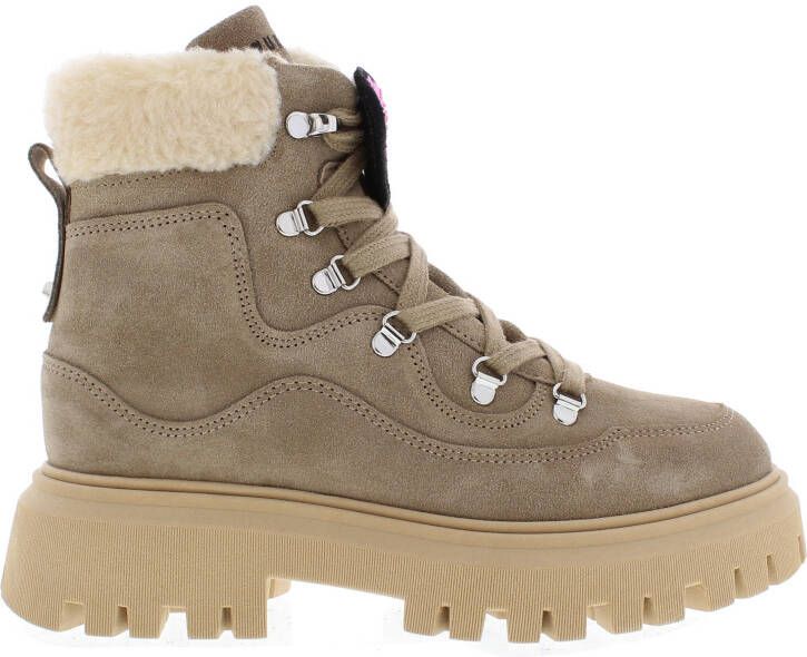 Nubikk Fae Montagne JR suède veterboots taupe Bruin Meisjes Suede Effen 25 - Foto 6