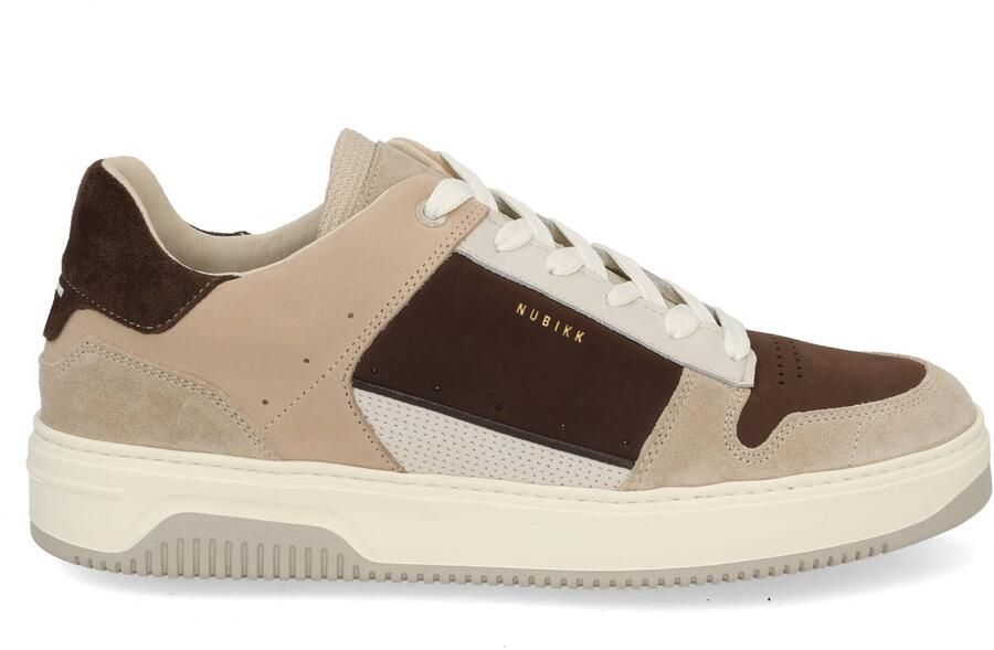 Nubikk Basket Courtside suède sneakers bruin beige - Foto 4