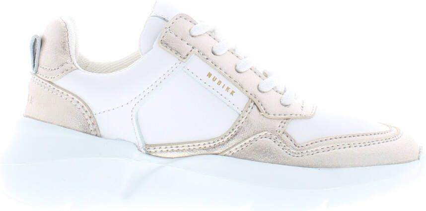 Nubikk leren sneakers wit goud Meisjes Leer Meerkleurig 29 - Foto 3