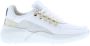 Nubikk Roque Roman Women White Gold Combi Lage sneakers - Thumbnail 3