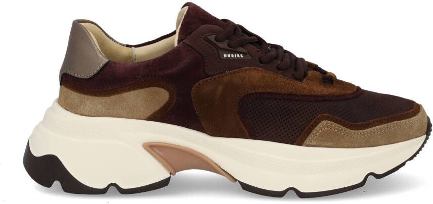 NUBIKK Lage Sneakers Dames Ross Noa Maat: 39 Materiaal: Suède Kleur: Bruin - Foto 5