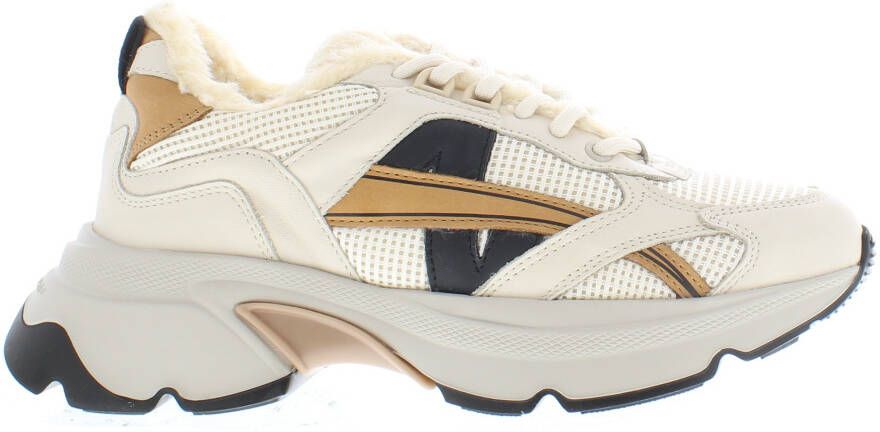 NUBIKK Lage Sneakers Dames Ross Nomad Fur Maat: 37 Materiaal: Leer Kleur: Beige - Foto 6