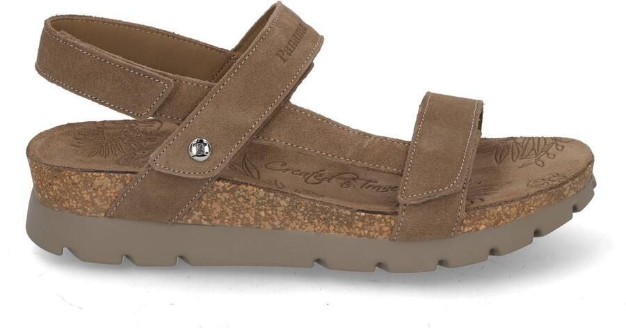 Panama Jack Platte Sandalen met Plakband Gray Dames - Foto 4