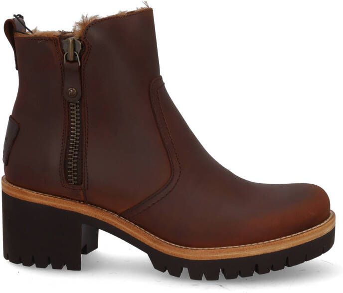Panama Jack Stijlvolle Bruine Enkellaarzen met Faux Fur Voering Brown Dames - Foto 19