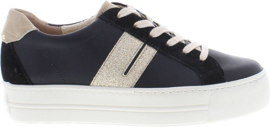 PAUL GREEN Lage Sneakers Dames 5330 Maat: 41 Materiaal: Leer Kleur: Zwart - Foto 4
