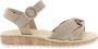 Paul Green Beige Sandaal Velours Leer Platte Rubberen Zool Beige Dames - Thumbnail 6