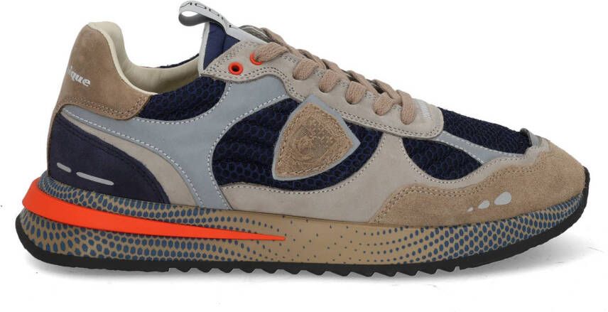 Philippe Model Lage Sneakers OYLU NR02 OLYMPIQUE LOW-BLEU GRIS - Foto 2