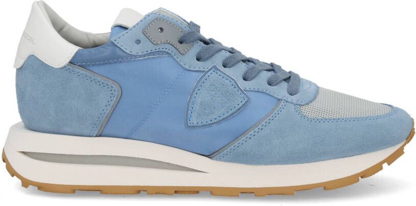 PHILIPPE MODEL Lage Sneakers Heren Tropez Haute Low Man Maat: 47 Materiaal: Suède Kleur: Blauw - Foto 4