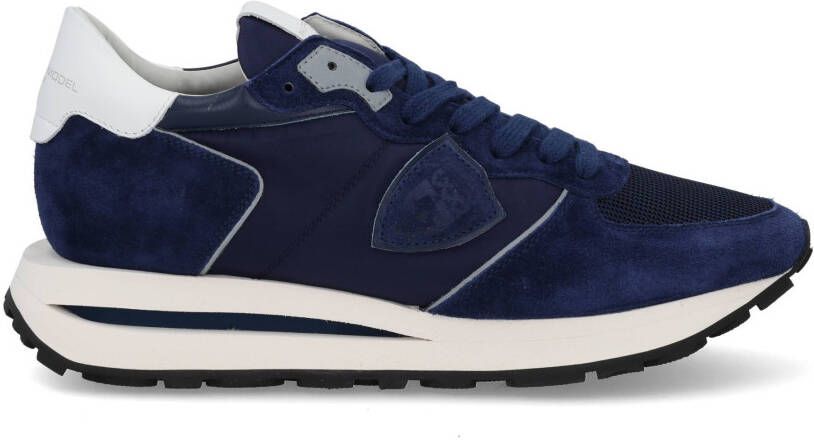 PHILIPPE MODEL Lage Sneakers Heren Tropez Haute Low Man Maat: 47 Materiaal: Suède Kleur: Blauw - Foto 5