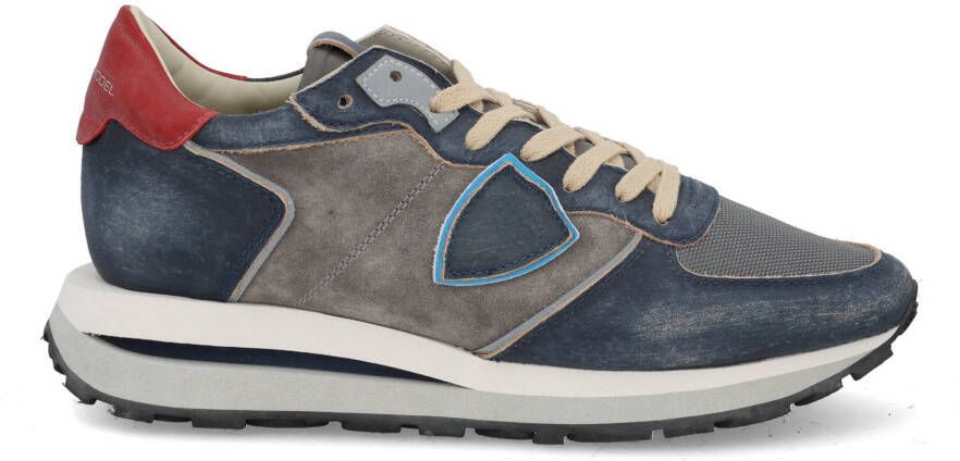 Philippe Model Tropez Haute low gris blue Blauw