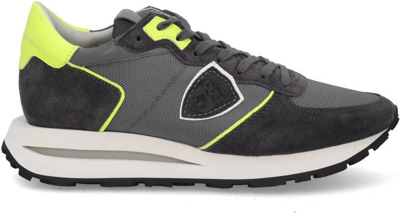 Philippe Model Tropez Haute low gris jaune Grijs