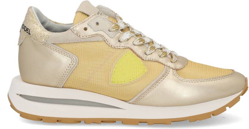 Philippe Model Tropez haute low metal resau beig Goud