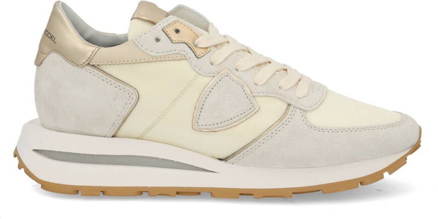 PHILIPPE MODEL Lage Sneakers Dames Tropez Haute Low Woman Maat: 36 Materiaal: Suède Kleur: Beige - Foto 5