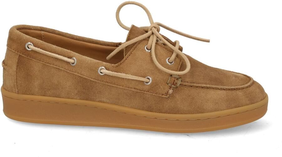 Piedi Nudi Porta 05.03 Biscuit Veterschoenen Bruin Suede Dames Breedtemaat H Bruin - Foto 2