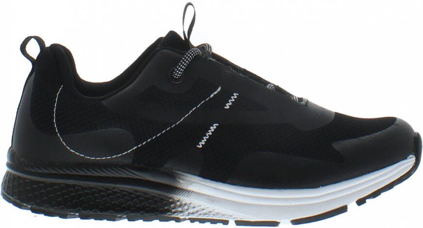 Piedro Sport Albon Sneakers Zwart Vetersluiting Wijdtemaat Schoen Valt kleiner: bestel een maat groter - Foto 3