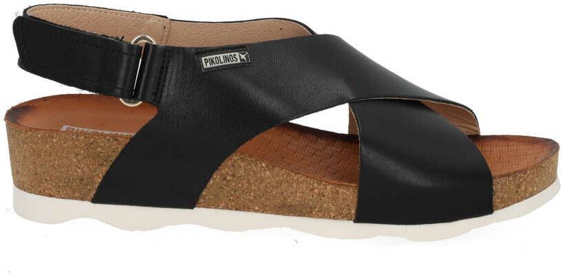 Pikolinos Zwarte sleehaksandalen voor dames - Foto 5