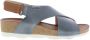 Pikolinos Romantische sleehak sandalen Blue Dames - Thumbnail 4