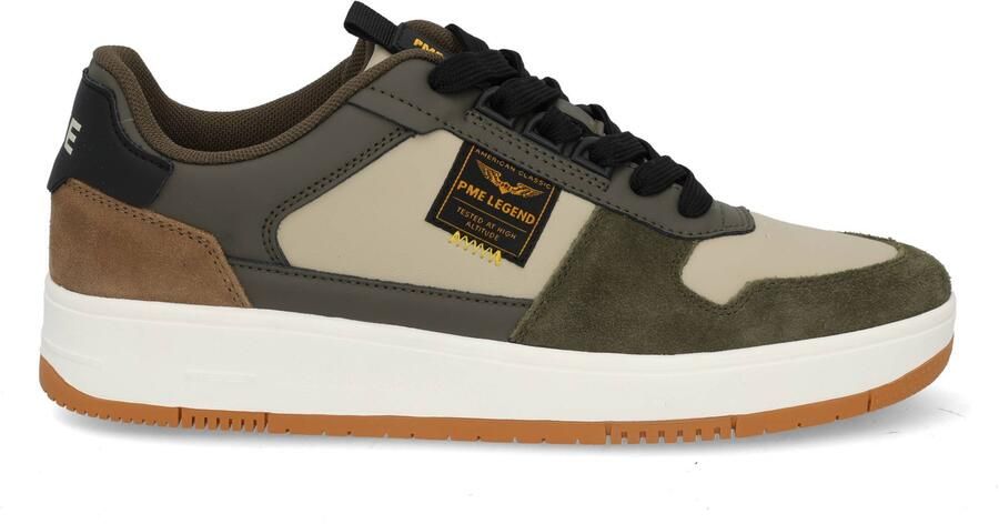 PME Legend PME groene leren heren sneakers Gobbler Camouflage - Foto 3