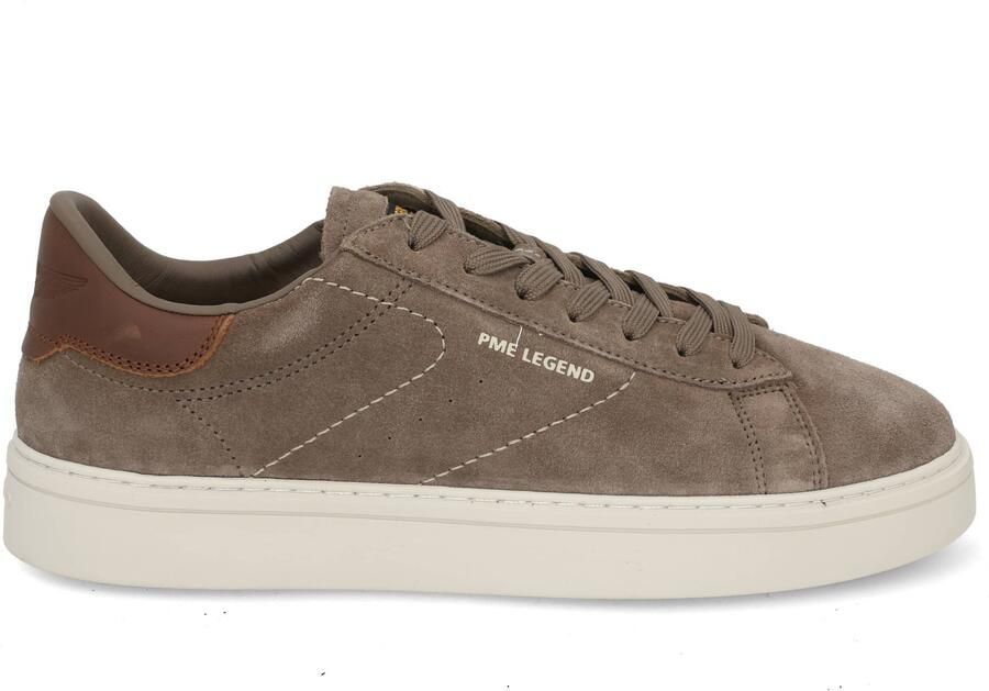 PME Legend CS-10 suède sneakers met logo taupe - Foto 4