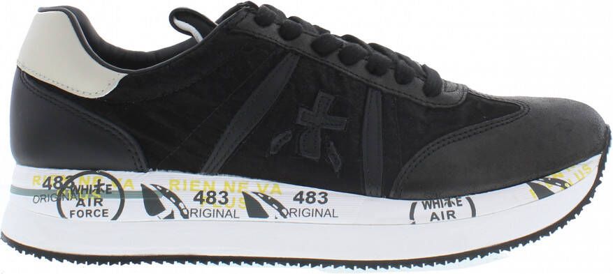 Premiata Kwaliteitslederen sneakers met glamoureuze details Black Dames - Foto 10