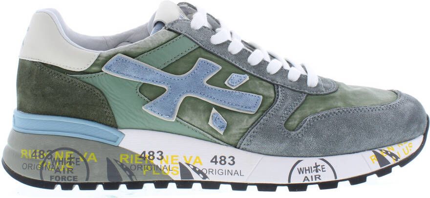 PREMIATA Lage Sneakers Heren Mick Maat: 44 Materiaal: Suède Kleur: Groen - Foto 6