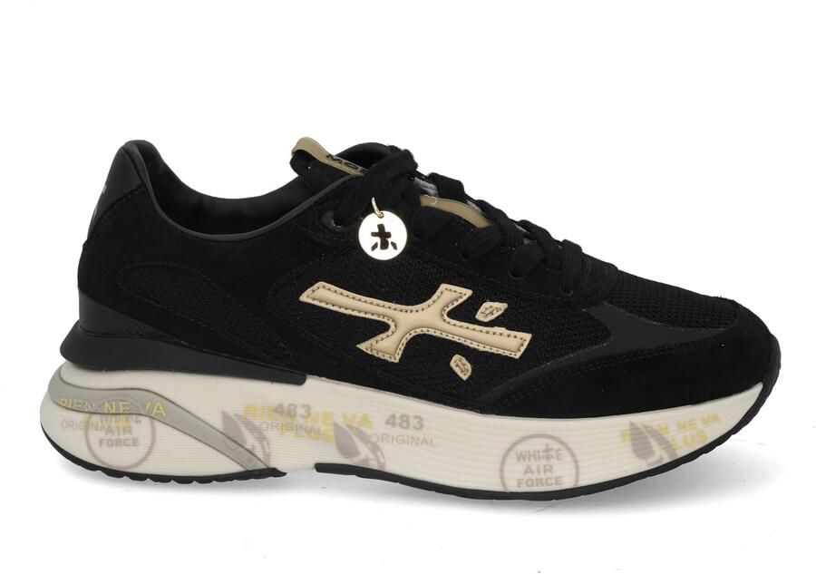 PREMIATA Lage Sneakers Dames Moerun-d Suède Zwart - Foto 6